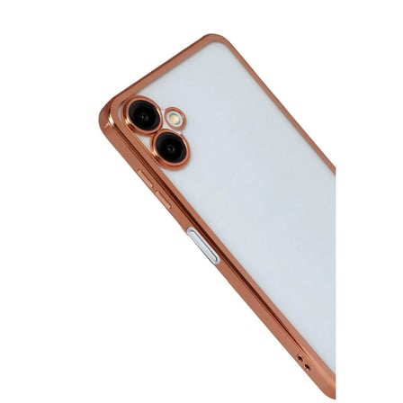 Samsung Galaxy A07 4g Razer Lensli Silikon - Çöl Titanyum