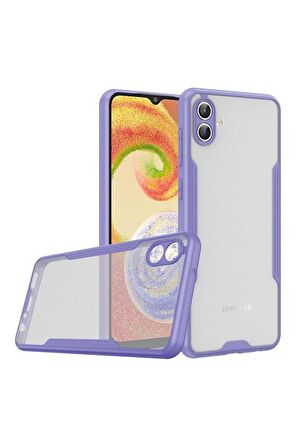 Samsung Galaxy A04 Ile Uyumlu Kılıf Pastel Renki Şeffaf Ultra Ince Hafif Telefon Kılıfı Kapak