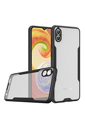 Samsung Galaxy A04 Ile Uyumlu Kılıf Pastel Renki Şeffaf Ultra Ince Hafif Telefon Kılıfı Kapak