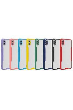 Samsung Galaxy A04 Ile Uyumlu Kılıf Pastel Renki Şeffaf Ultra Ince Hafif Telefon Kılıfı Kapak