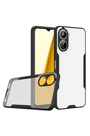 Vivo Y16 Ile Uyumlu Kılıf Pastel Renki Şeffaf Ultra Ince Hafif Telefon Kılıfı Kapak