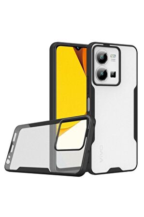 Vivo Y35 Ile Uyumlu Kılıf Pastel Renki Şeffaf Ultra Ince Hafif Telefon Kılıfı Kapak