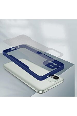 Xiaomi Redmi A1 Ile Uyumlu Kılıf Pastel Renki Şeffaf Ultra Ince Hafif Telefon Kılıfı Kapak