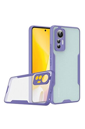 Xiaomi Mi 12 Lite Ile Uyumlu Kılıf Pastel Renki Şeffaf Ultra Ince Hafif Telefon Kılıfı Kapak