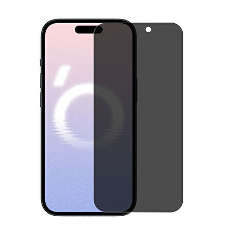 Apple iPhone 16 Pro Uyumlu Ekranı Tam Kaplayan Hayalet Privacy Güçlendirilmiş Cam Ekran Koruyucu