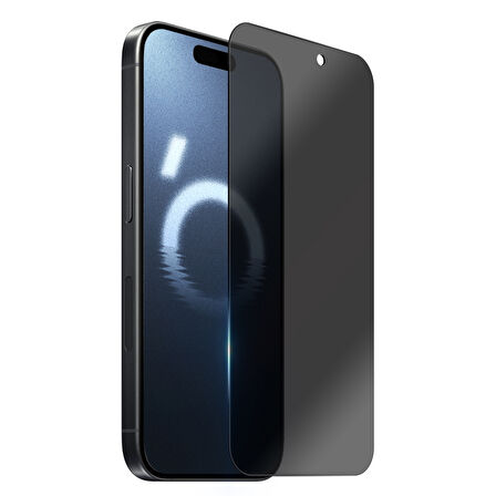 Apple iPhone 16 Pro Max Uyumlu Ekranı Tam Kaplayan Hayalet Privacy Güçlendirilmiş Cam Ekran Koruyucu