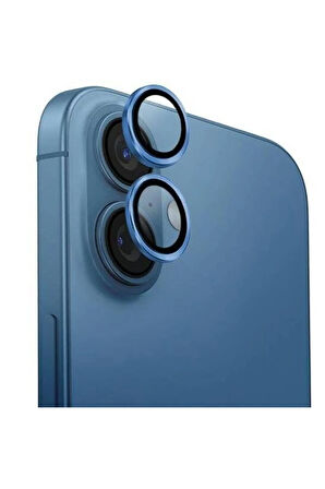 Apple iPhone 16 ile Uyumlu Safir Damla Tekli Kamera Lens Koruyucu