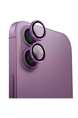 Apple iPhone 16 ile Uyumlu Safir Damla Tekli Kamera Lens Koruyucu