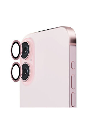Apple iPhone 16 ile Uyumlu Safir Damla Tekli Kamera Lens Koruyucu