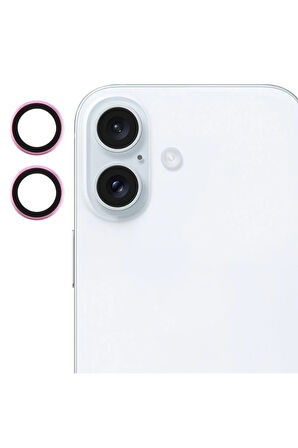 Apple iPhone 16 ile Uyumlu Safir Damla Tekli Kamera Lens Koruyucu