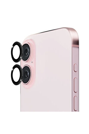 Apple iPhone 16 ile Uyumlu Safir Damla Tekli Kamera Lens Koruyucu