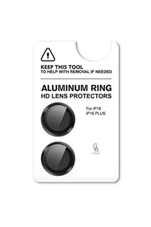 Apple iPhone 16 ile Uyumlu Safir Damla Tekli Kamera Lens Koruyucu