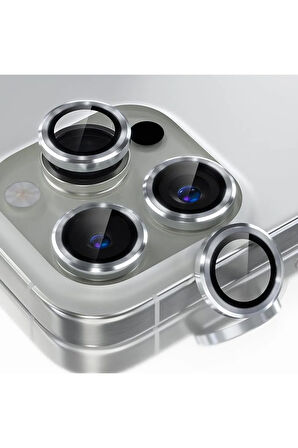 Apple iPhone 16 Pro Max ile Uyumlu Safir Damla Tekli Kamera Lens Koruyucu