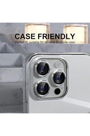 Apple iPhone 16 Pro Max ile Uyumlu Safir Damla Tekli Kamera Lens Koruyucu