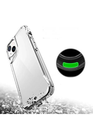 Apple iPhone 15 ile uyumlu Kılıf Airbag Köşeli Üçgen Kamera Tasarımlı Telefon Kılıfı Kapak