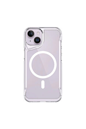 Apple iPhone 13 ile uyumlu Kılıf Airbag Köşeli Magsafe Wireless Şarj Özellikli Kılıf Kapak