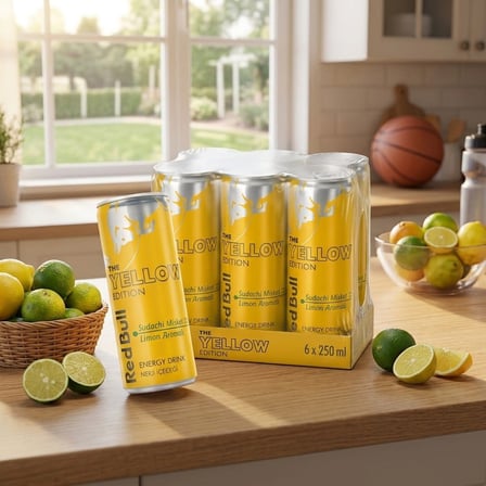 Red Bull Yellow Edition Sudachi Misket Limon Aromalı 6 x 250 Ml