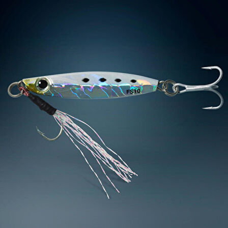 Deniz Balıkçılığı Casting Jig Kaşık - 10 G - Beyaz - Biastos Fast Assist