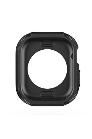 Apple Watch Series 10 42mm Uyumlu Eğimli Kenarlar Arka Kısım Dahil Silikon Kasa Koruyucu