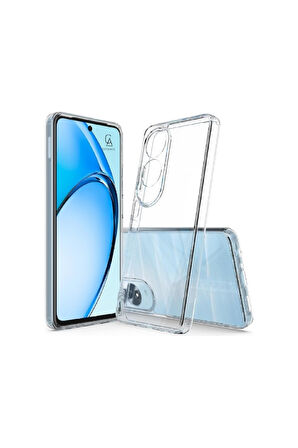 Oppo A60 ile Uyumlu Kılıf Soft Yumuşak Telefon Kılıfı ve Temperli Cam Ekran Koruyucu
