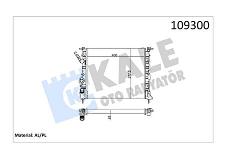 RADYATÖR MEGANE-SCENIC 1.6 1.4 E7J 2 SIRA AL PL SİSTEM 7700838134 7700836301 7702258282