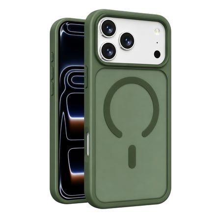 Apple iPhone 18 Pro ile Uyumlu Kılıf Magsafe Şarj Özellikli Mat Arka Yüzeyli Kapak