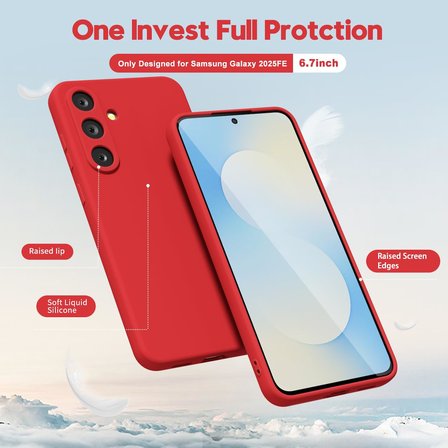 Samsung Galaxy S25 FE ile Uyumlu Kılıf Soft Premium Yumuşak Silikon Telefon Kılıfı Kapak