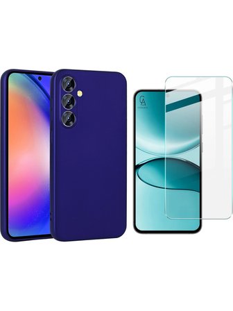 Samsung Galaxy S25 FE ile Uyumlu Kılıf Soft Yumuşak Telefon Kılıfı ve Temperli Cam Ekran Koruyucu