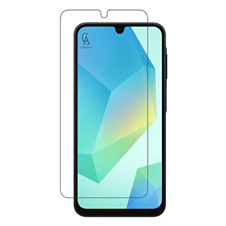 Samsung Galaxy A16 ile Uyumlu Kılıf Soft Yumuşak Telefon Kılıfı ve Temperli Cam Ekran Koruyucu