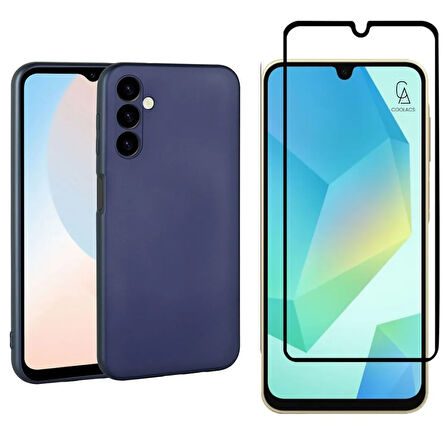 Samsung Galaxy A16 ile Uyumlu Telefon Kılıfı ve 5d Tam Kaplayan Cam Ekran Koruyucu