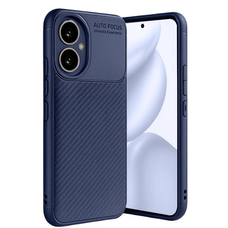 Honor 400 Uyumlu Kılıf Karbon Tasarım Kamera Korumalı Silikon Telefon Kılıfı Kapak