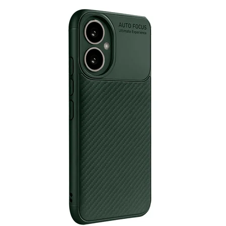 Honor 400 Uyumlu Kılıf Karbon Tasarım Kamera Korumalı Silikon Telefon Kılıfı Kapak