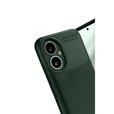 Honor 400 Uyumlu Kılıf Karbon Tasarım Kamera Korumalı Silikon Telefon Kılıfı Kapak