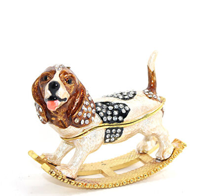 Swarovski Taşlı Tekli Köpek 