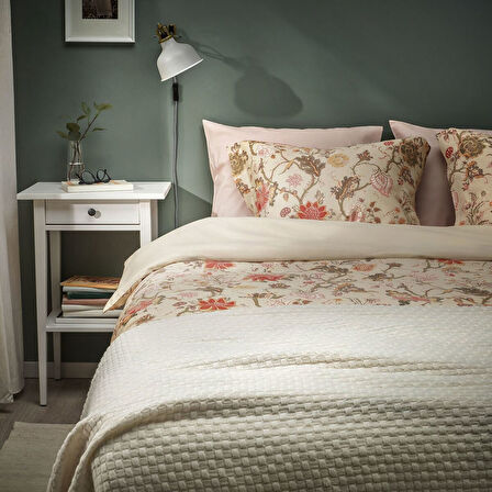 Çift kişilik nevresim seti, açık gri-bej-çok renkli, 240x220/50x60 cm