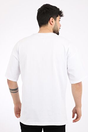 Stil Kombin Düz Basic Oversize Tişört BLD