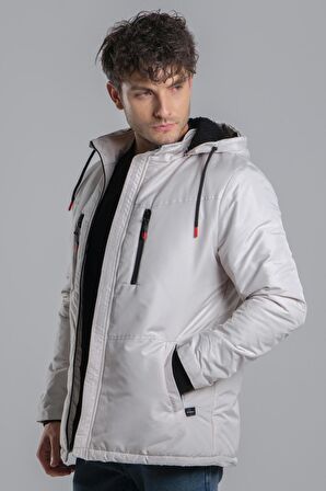 Stil Kombin Çift Göğüs Fermuarlı Su Geçirmez Şişme Mont PLDP 2941