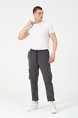 Paraşüt Kumaş Çıtçıtlı Yan Cepli Kargo/Jogger Pantolon Alt BL 2082-70085