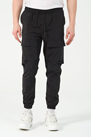 Yan Cepli Lastik Paça Kargo/Jogger Alt Bl 2130-70092