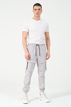 Yan Cepli Lastik Paça Kargo/Jogger Alt Bl 2130-70092
