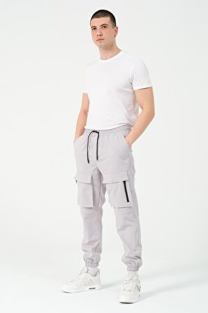 Yan Cepli Lastik Paça Kargo/Jogger Alt Bl 2130-70092
