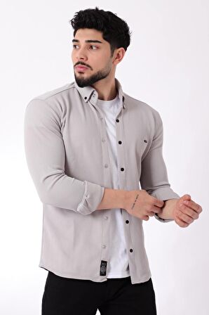 Düz Bady Örme Gömlek XC U16788_40297