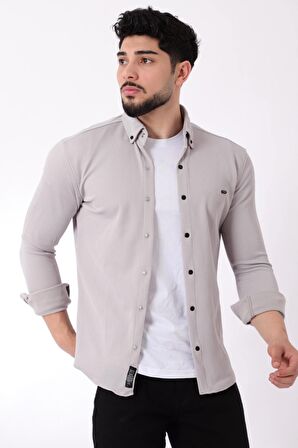 Düz Bady Örme Gömlek XC U16788_40297