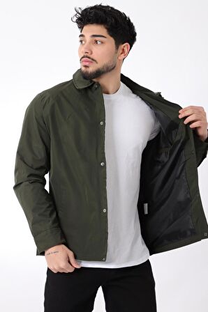 Sporlikra Kumaş Çıtçıtlı Yakalı Yağmurluk/Mevsimlik PLDP 2976_60291