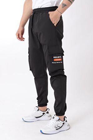 Paraşüt Kumaş Baskılı Paça Lastikli Kargo/Jogger Alt PLDP 02_0347