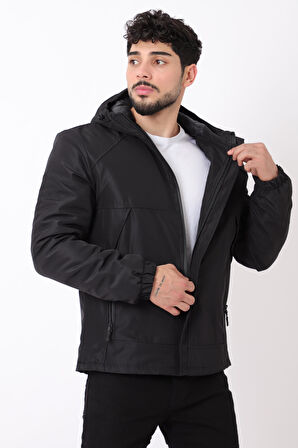 Sabit Kapüşon Cep Detay Kışlık Mont Bl 1760_50392