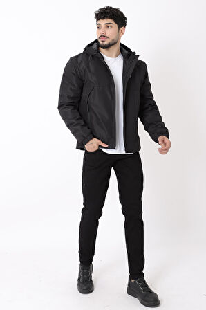Sabit Kapüşon Cep Detay Kışlık Mont Bl 1760_50392