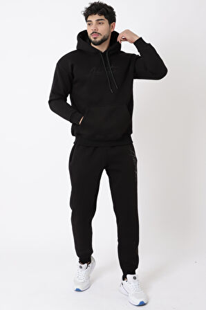 Oversize 3 İp Baskılı Kışlık Alt-Üst Takım Trc 3253-3254_72014