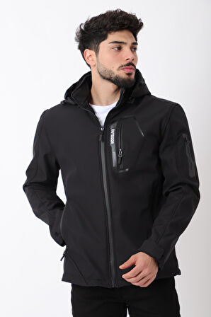 Çıkarılabilir Kapüşonlu Softsheel Mont BL 1702_50404
