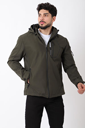 Çıkarılabilir Kapüşonlu Softsheel Mont BL 1702_50404